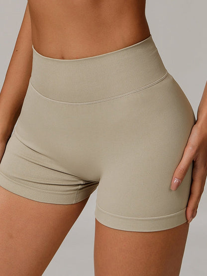 BUYCO Female Fitted Deep V Back Ruched Back Shorts