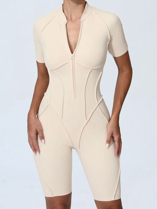 BUYCO Female Fitted Zipper Fit Romper