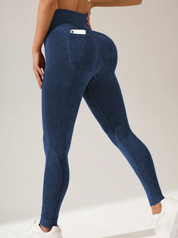 BUYCO Female Seamless Tie-Dye Printed Leggings