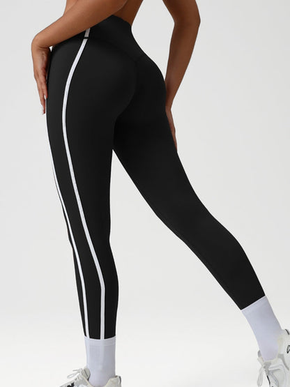 BUYCO Female Contrast Color Stripes Leggings