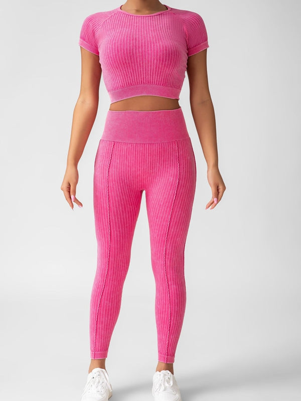 BUYCO Female Ribbed Fitness Tracksuit