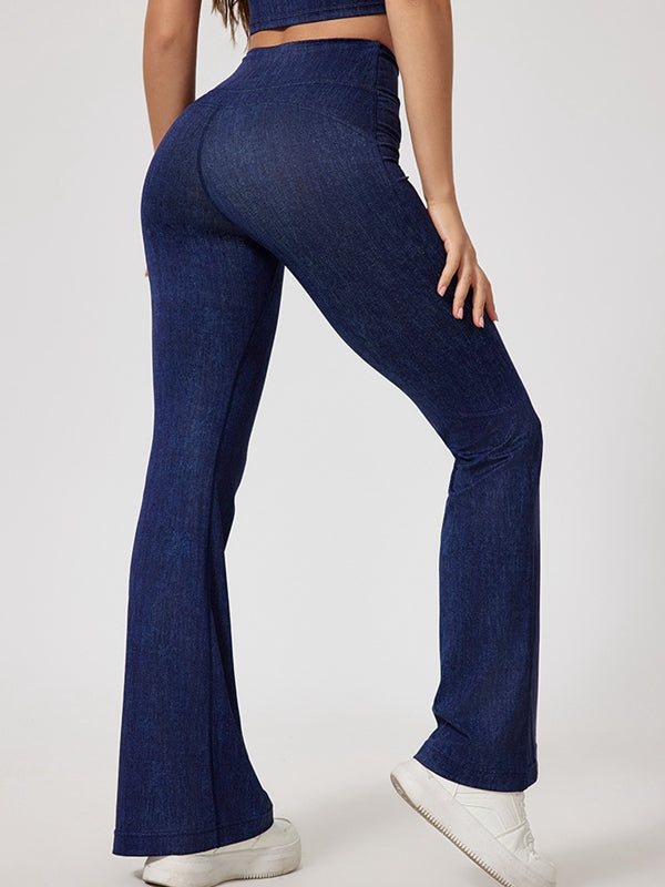 BUYCO Female Faux Denim Quick Flare Leggings