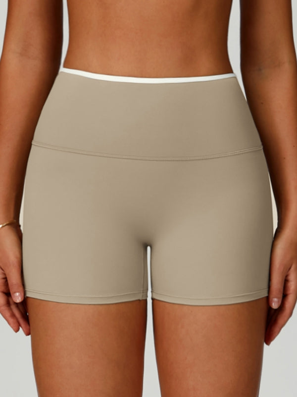 BUYCO Female Contrast Color Stripe High-rise Shorts