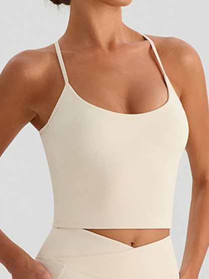 BUYCO Female Cross Back U Collar Tank