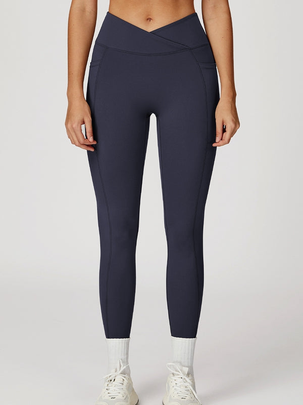 BUYCO Female V shape-waist Pocket Leggings