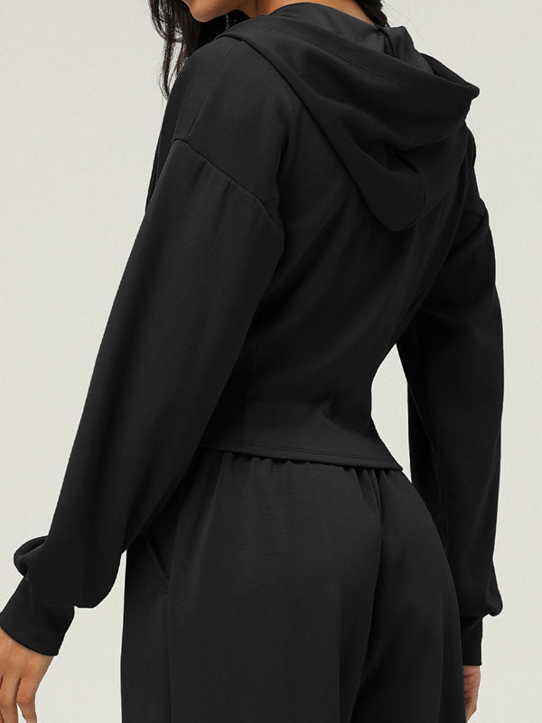 BUYCO Female Zipper Pocket With Hat Jacket