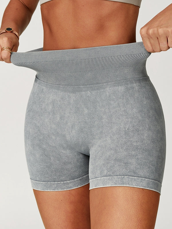 BUYCO Female Denim Ruched Back High-rise Leggings