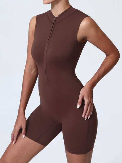 BUYCO Female Zipper Sleevesless Romper
