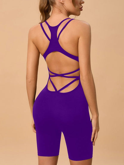 BUYCO Female Cross Back Short Romper