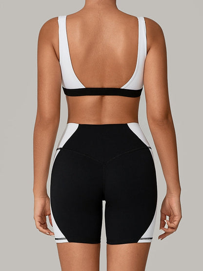 BUYCO Female Contrast Color Short Tracksuit