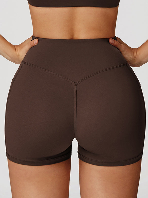 BUYCO Female V shape-waist Pocket Shorts