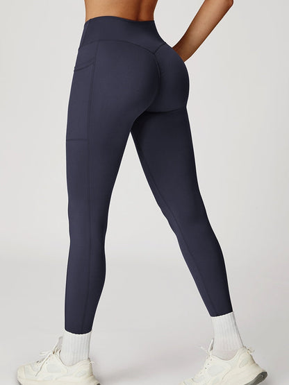 BUYCO Female V shape-waist Pocket Leggings