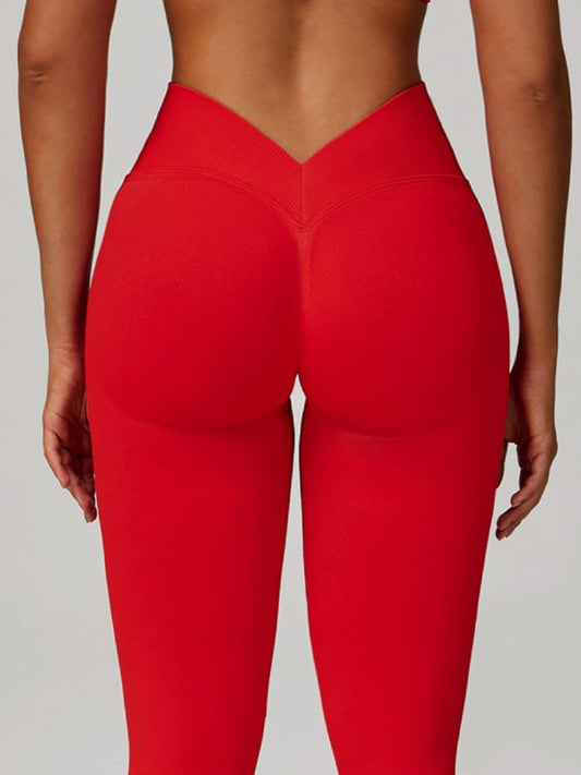 BUYCO Female Deep V Back Seamless High-rise Leggings