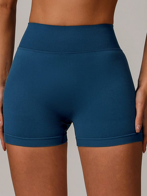 BUYCO Female Fitted Deep V Back Ruched Back Shorts