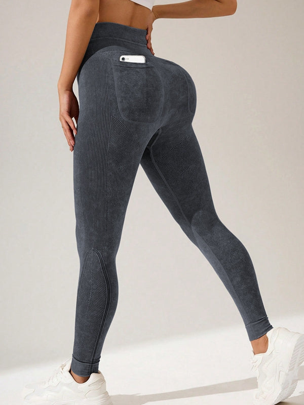 BUYCO Female Seamless Tie-Dye Printed Leggings