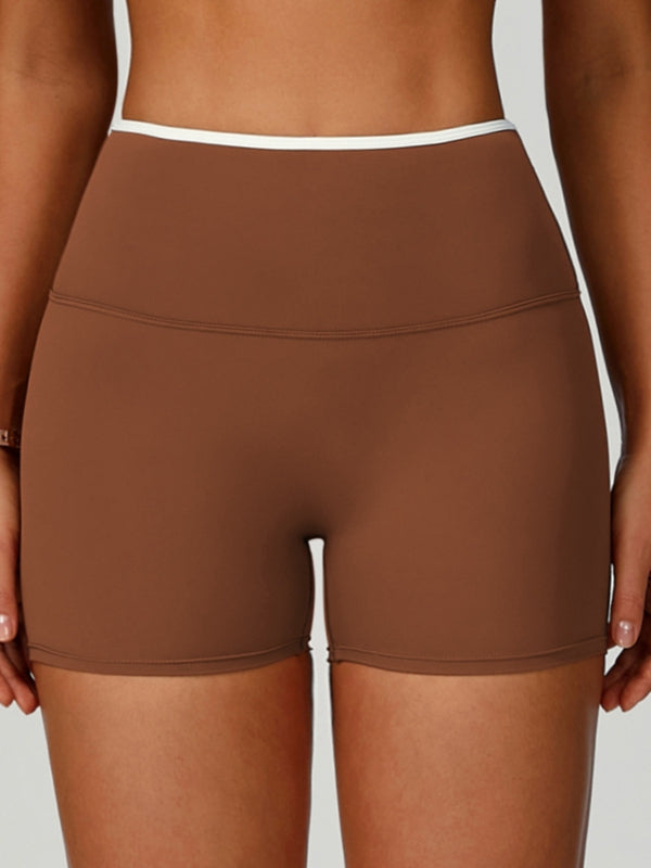 BUYCO Female Contrast Color Stripe High-rise Shorts