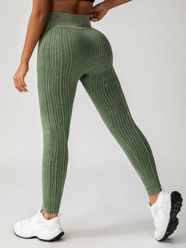 BUYCO Female Ribbed V Shape Waist Leggings