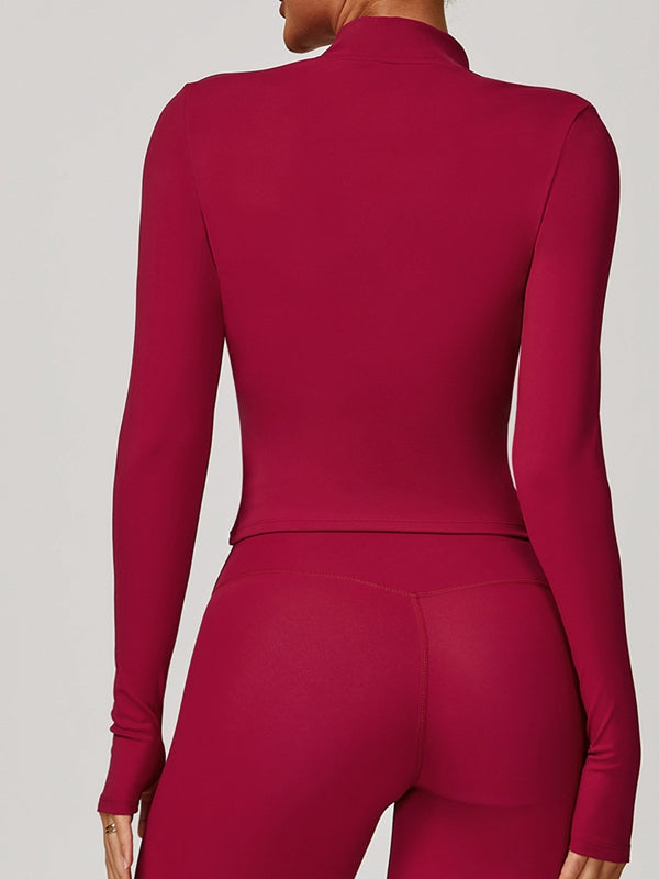 BUYCO Female Zipper Pocket Thumbhole Jacket