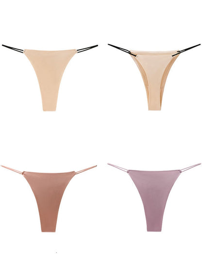 BUYCO Femal Fitted Silk T-back Panties