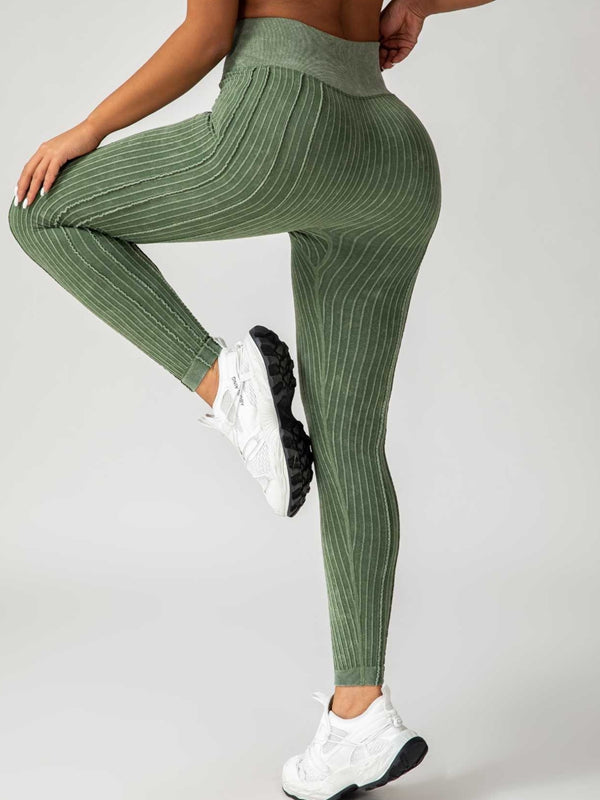 BUYCO Female Ribbed V Shape Waist Leggings