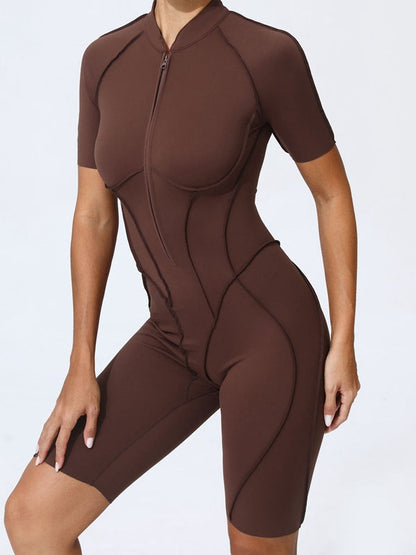 BUYCO Female Fitted Zipper Fit Romper