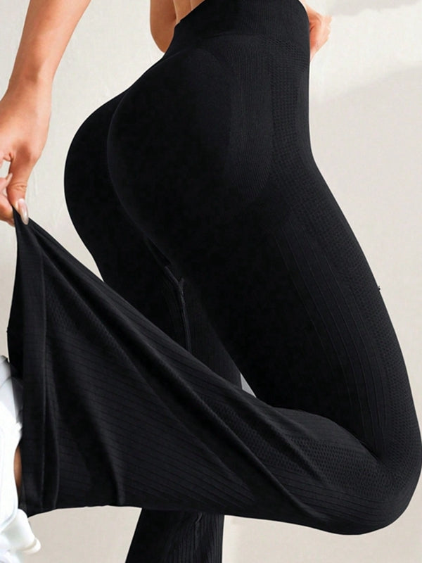 BUYCO Female Ribbed Flare Leggings