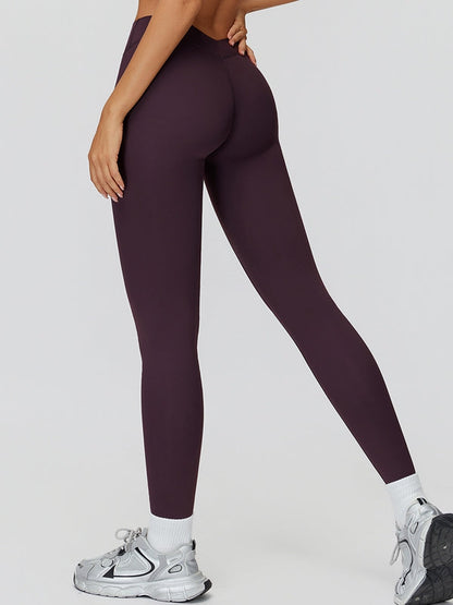 BUYCO Female Deep V Back Yoga Leggings