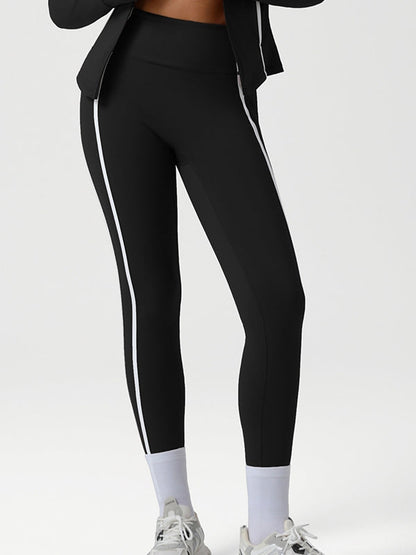 BUYCO Female Contrast Color Stripes Leggings
