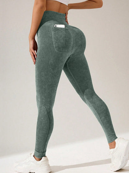 BUYCO Female Seamless Tie-Dye Printed Leggings