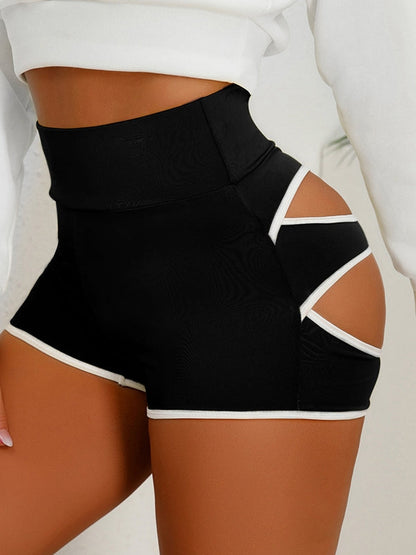 BUYCO Female Fitted Unoque Hollow Out Fit Shorts