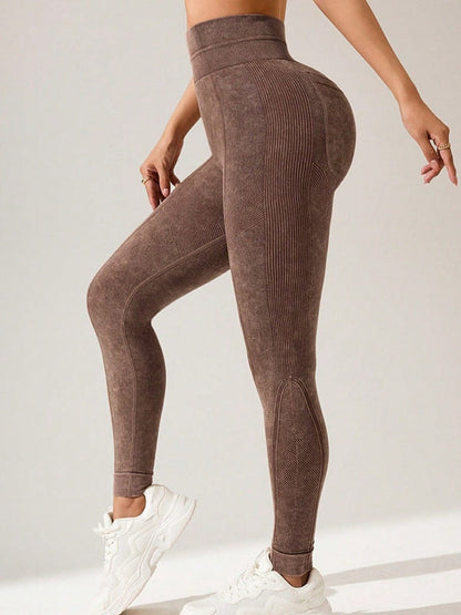 BUYCO Female Seamless Tie-Dye Printed Leggings