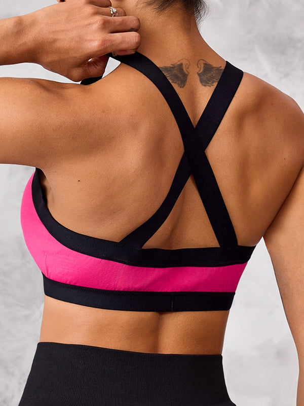 BUYCO Female Hollow Out Cross Back Sports Bras