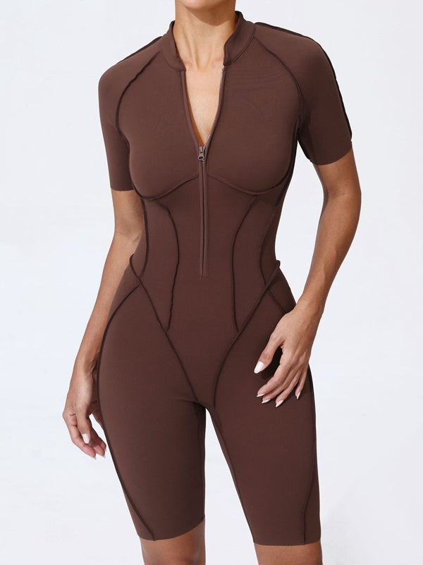BUYCO Female Fitted Zipper Fit Romper