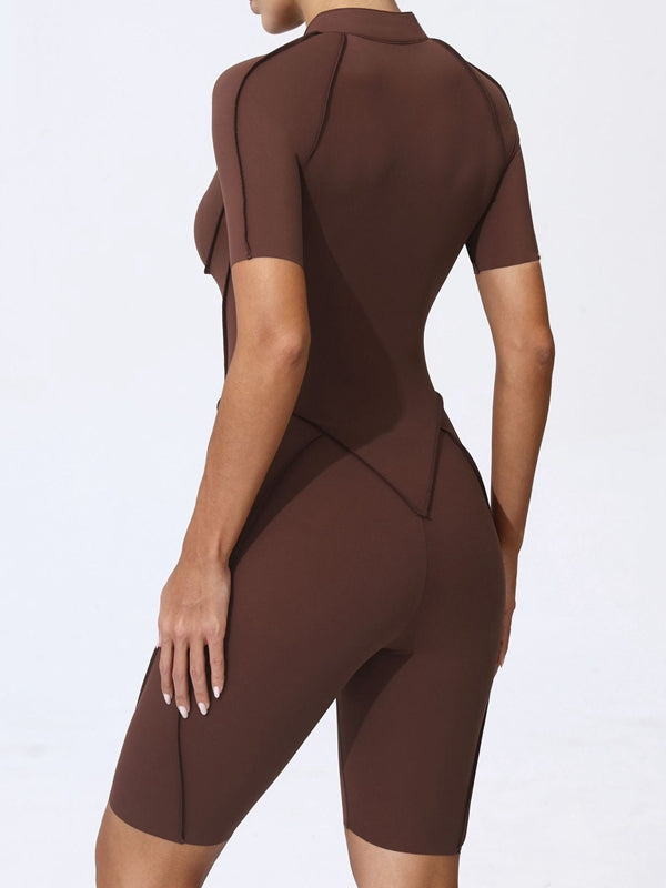 BUYCO Female Fitted Zipper Fit Romper
