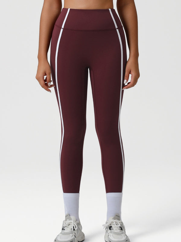 BUYCO Female Contrast Color Stripes Leggings