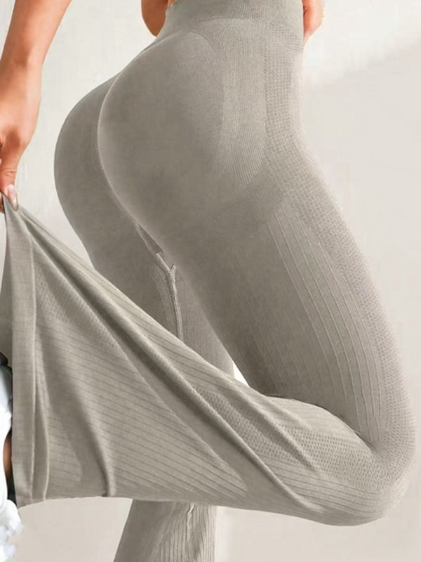 BUYCO Female Ribbed Flare Leggings