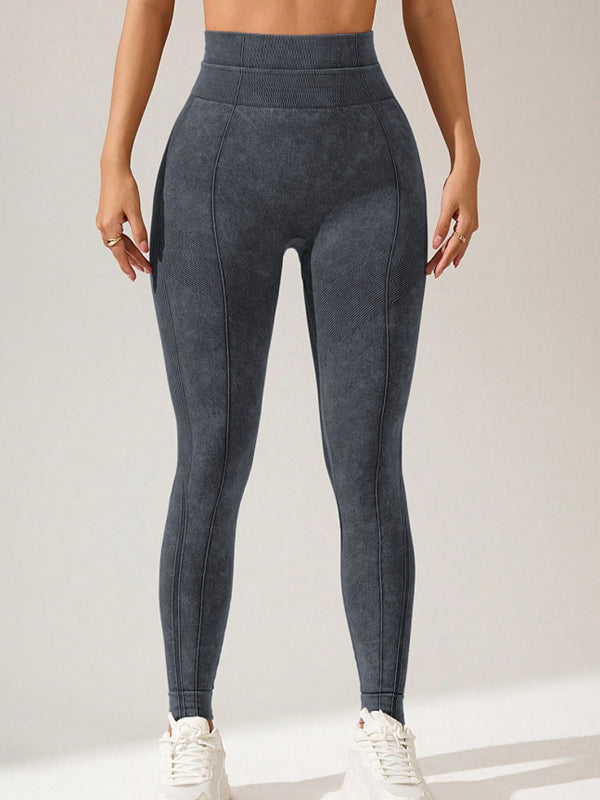 BUYCO Female Seamless Tie-Dye Printed Leggings