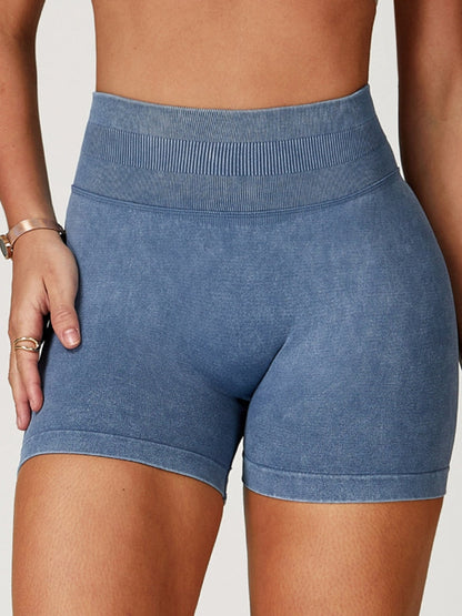 BUYCO Female Denim Ruched Back High-rise Leggings
