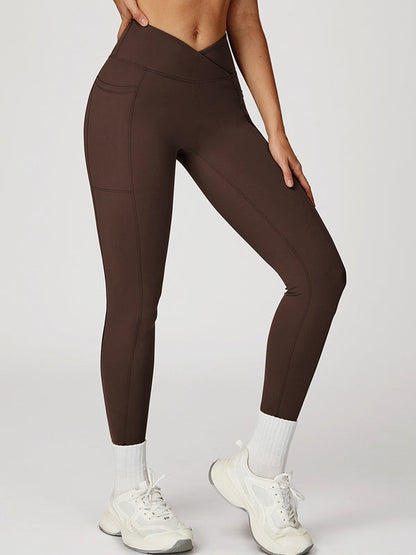 BUYCO Female V shape-waist Pocket Leggings
