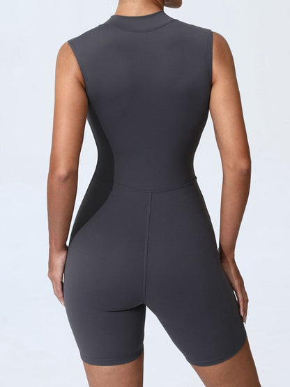 BUYCO Female Zipper Sleevesless Romper