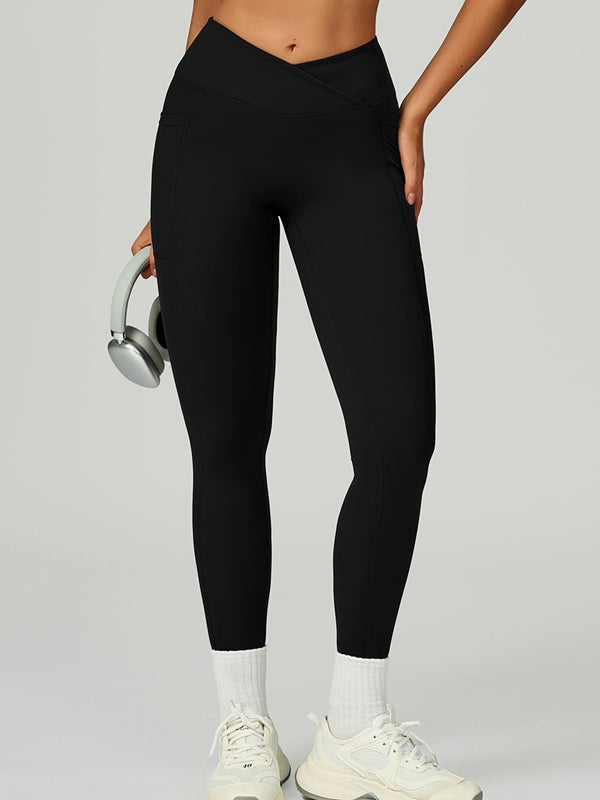 BUYCO Female V shape-waist Pocket Leggings