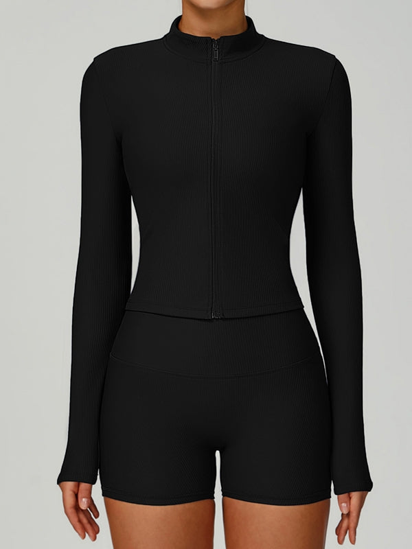 BUYCO Female Ribbed 3-Pieces Short Traksuit