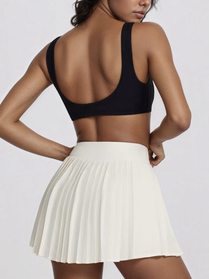 BUYCO Female Contrast Color Twist 2 in 1  V Shape Waist Skirt