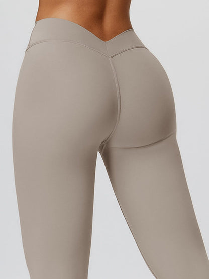 BUYCO Female Deep V Back Yoga Leggings
