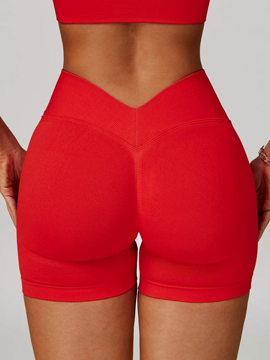 BUYCO Female Deep V Back Seamless High-rise Shorts