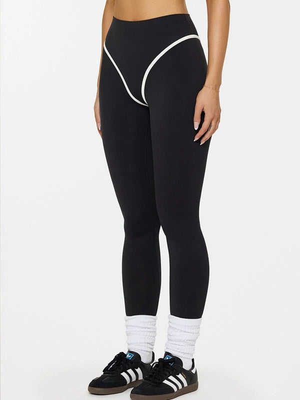 BUYCO Female Stripes Push-Up High-rise Leggings