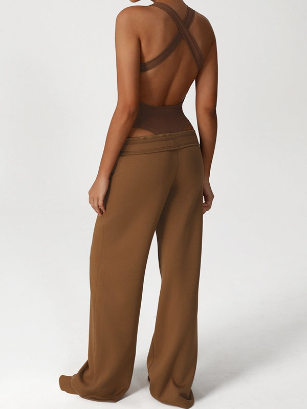 BUYCO Female Pocket Casual Cross Back Tracksuit