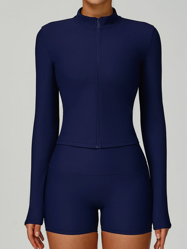 BUYCO Female Ribbed Short Traksuit
