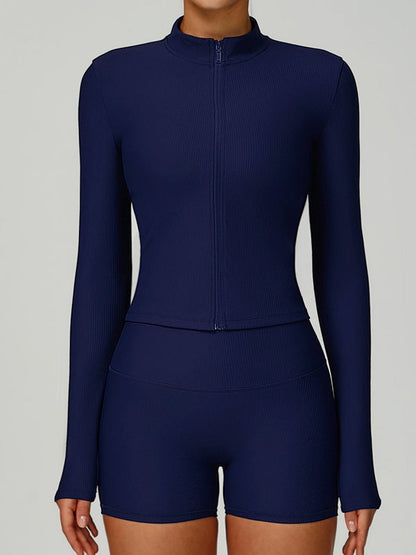 BUYCO Female Ribbed Short Traksuit