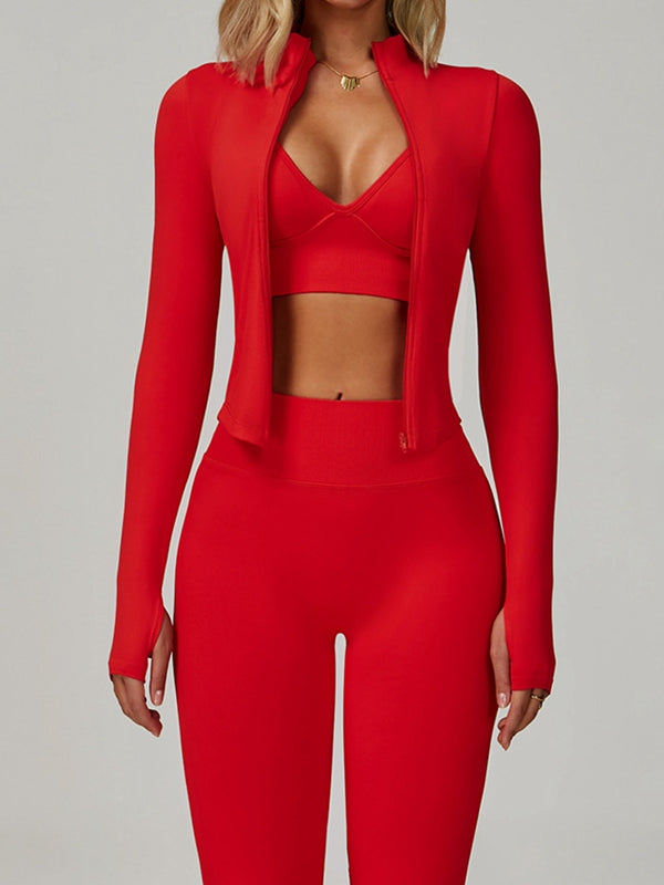 BUYCO Female Deep V Back Seamless High-rise Leggings